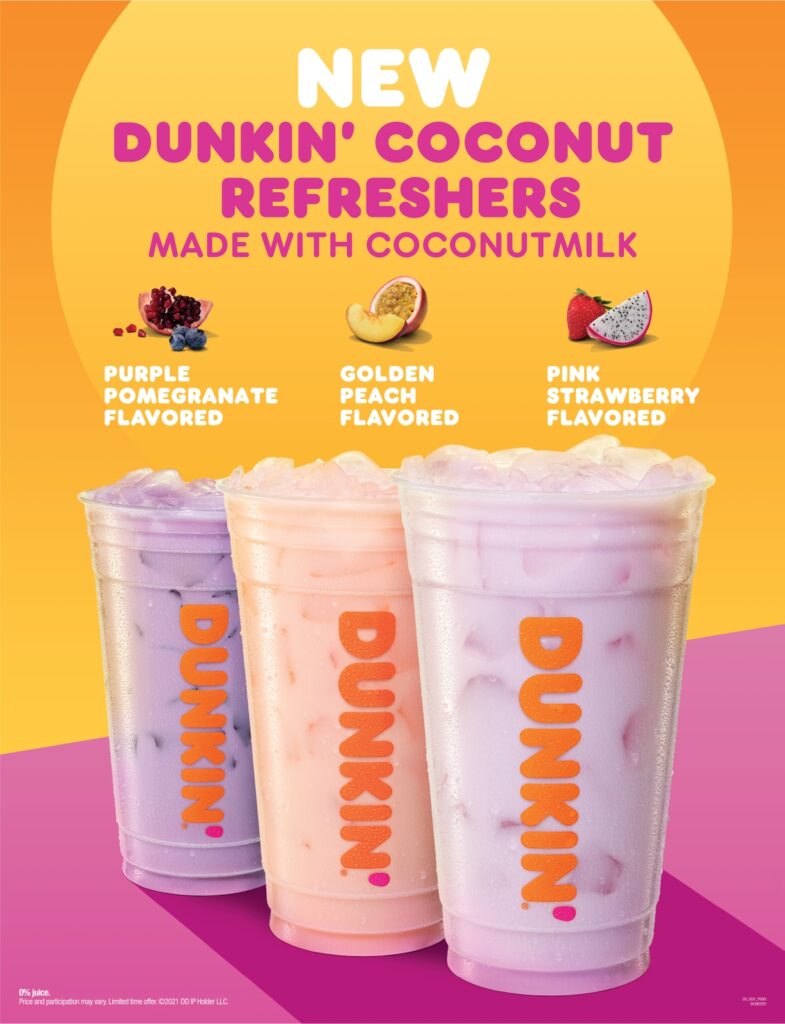 New Coconut Refreshers at Dunkin’